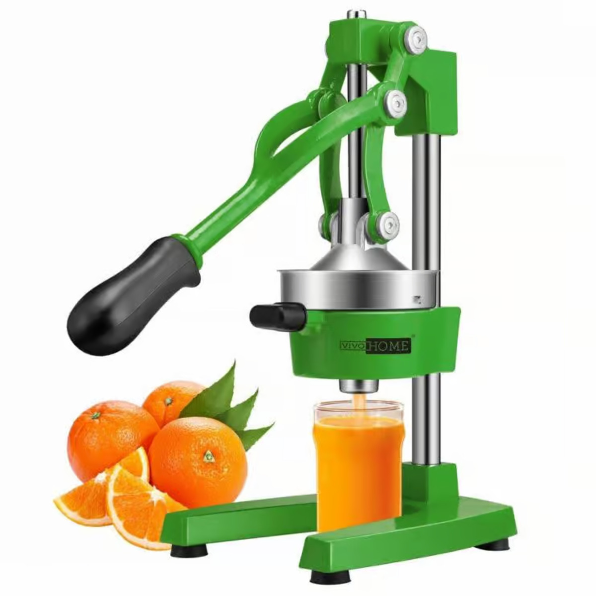 Fruit Manual Juicer- Heavy Duty Juice Press Squeezer with Detachable Lever  & Removable Strainer - Fruit Press & Hand Juicer For Pomegranates, Lemons