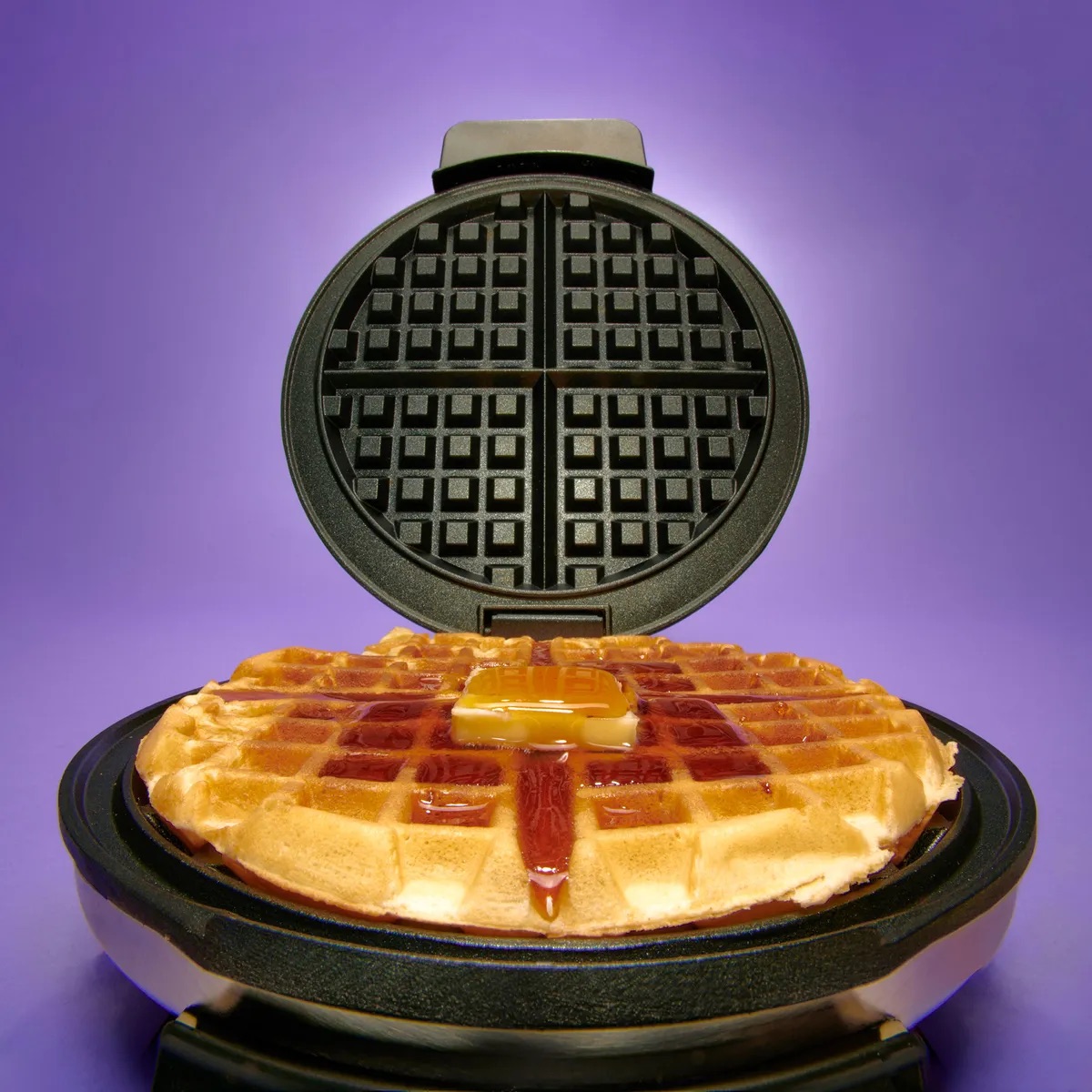 Mini Waffle Maker, Small Waffles Iron Keto Chaffles Single Compact Design  Red