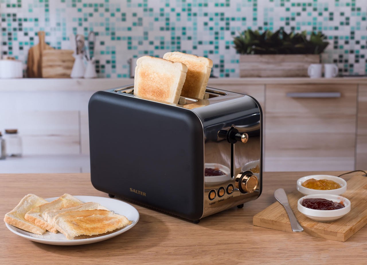 4 Slice Toaster with Extra Wide Slots & Removable Crumb Tray, Longdeem Retro Stainless Steel Toasters, Lift + Look, Auto Shut Off & Frozen Function
