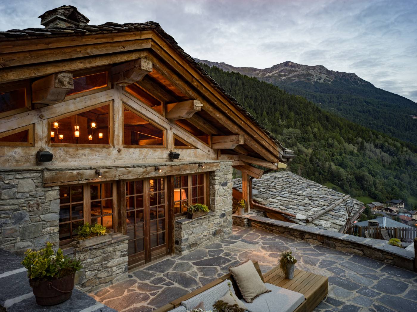 A Rustic-luxe Farmhouse With Stunning Views In The Alps