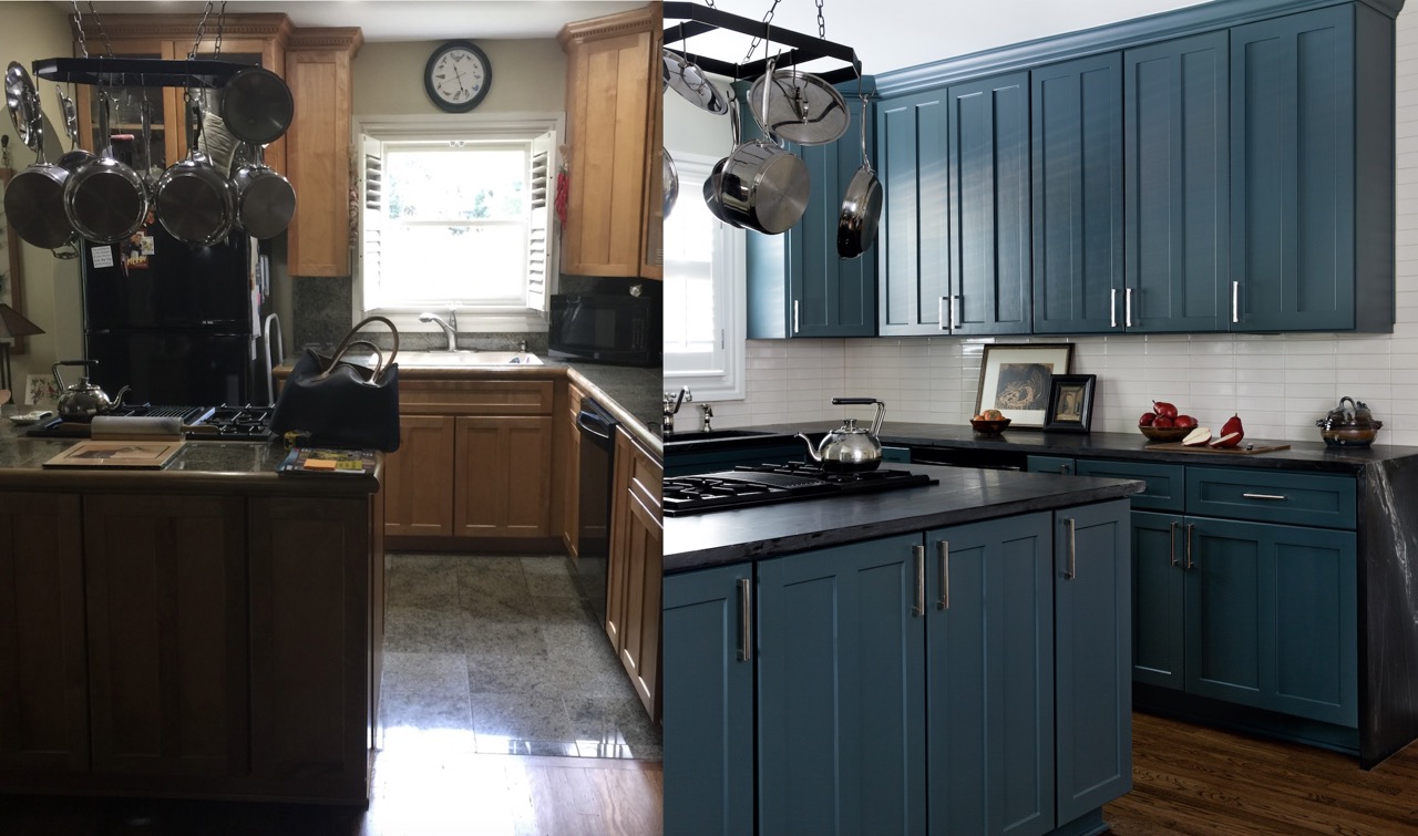 Before And After: This Modern Kitchen Is Now A Vintage Space