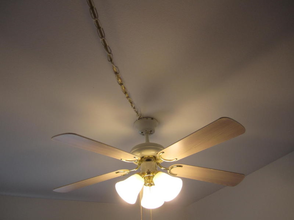 Electrical Cord On A Ceiling Fan