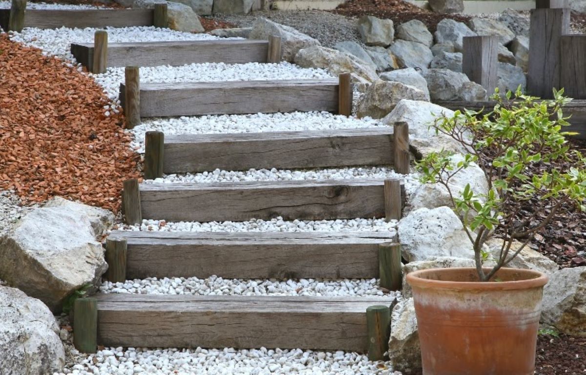 How To Build Landscape Timber Steps For A Stunning Outdoor Garden