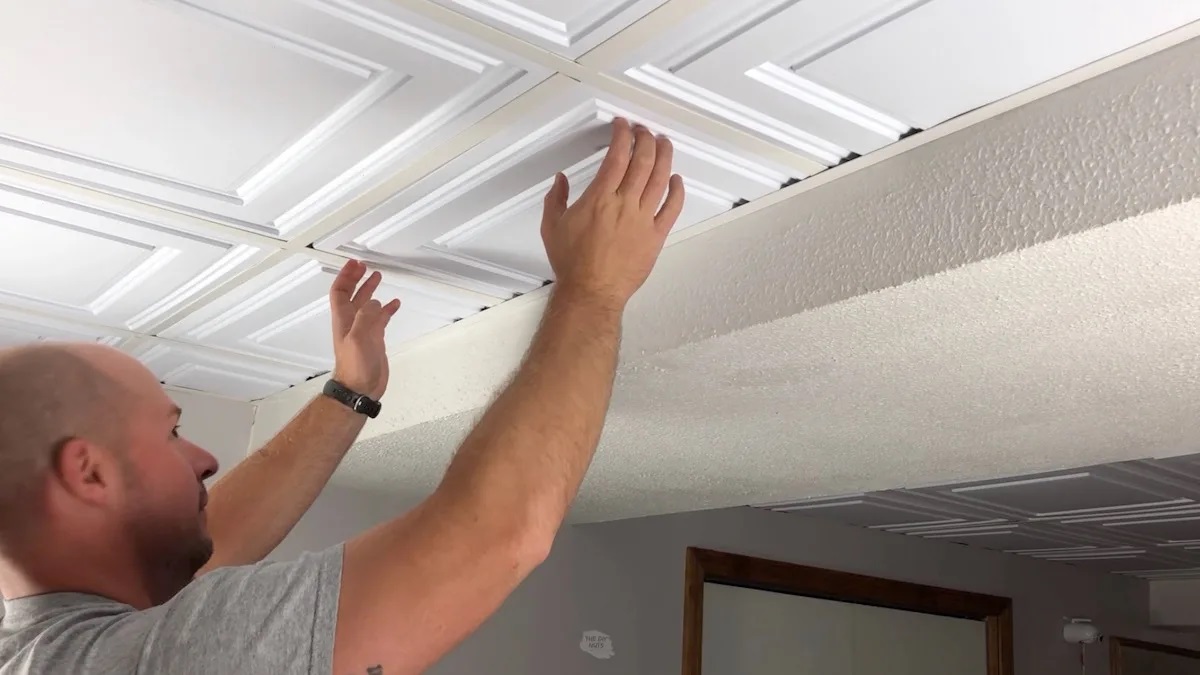 How To Install Ceiling Tiles For A Unique, Decorative Finish