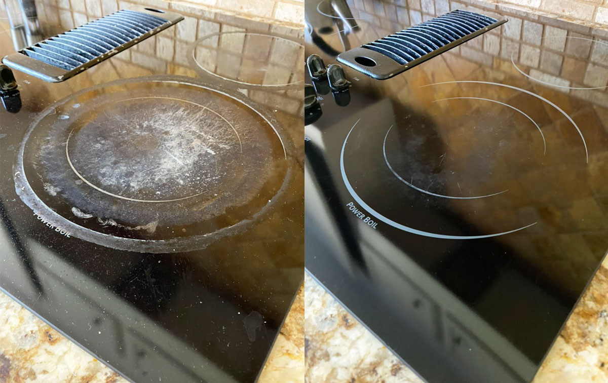 How To Remove Burnt Food From Glass Cooktop
