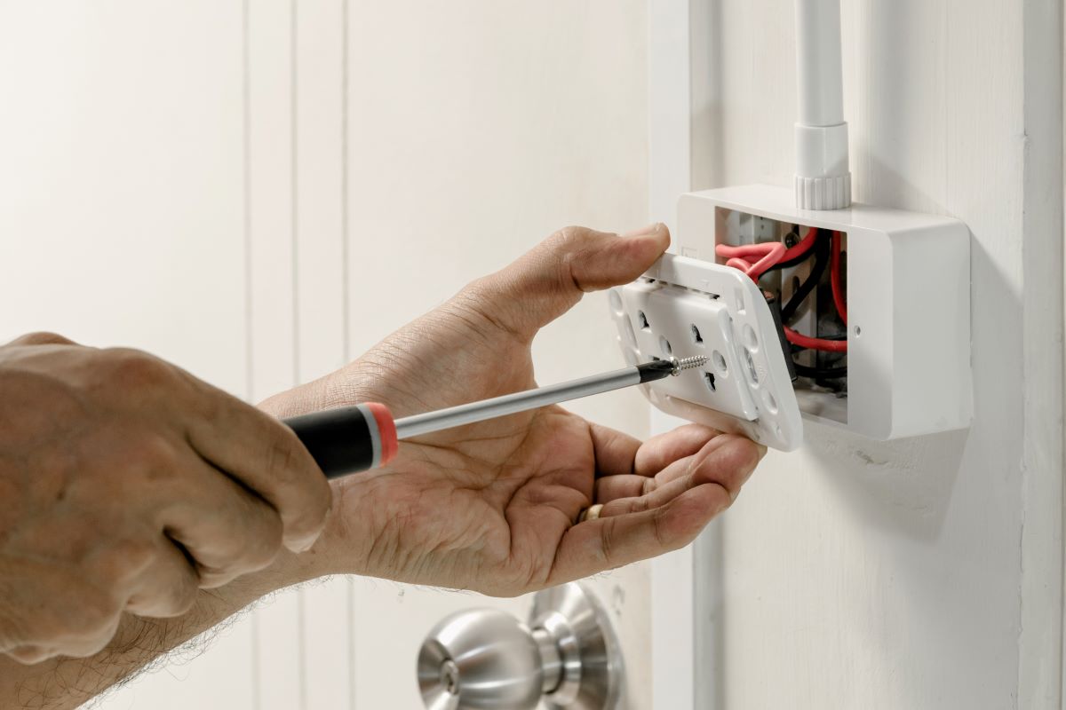 How To Secure An Electrical Cord Around Front Door