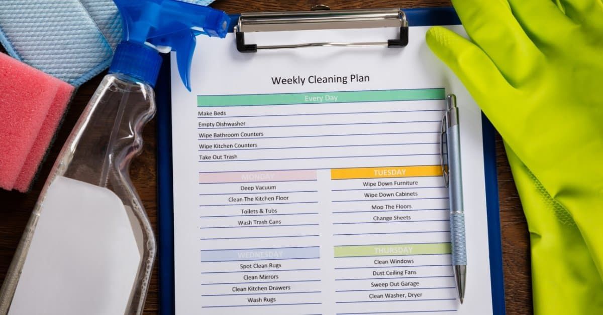 The Easiest Weekly Cleaning Schedule To Keep Your Home Spotless