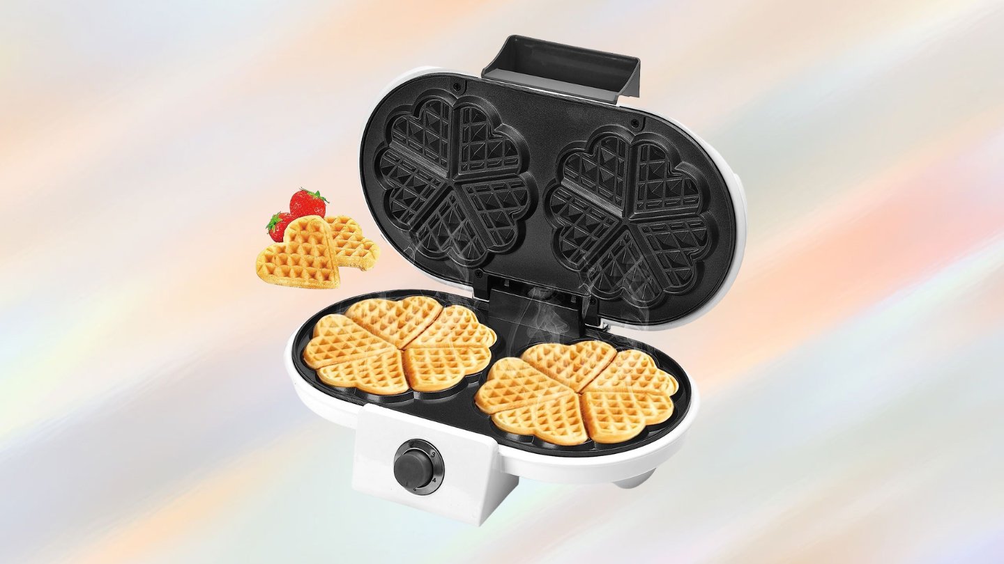 Where Can I Find A Double Heart Waffle Iron For Commercial Use In The ...