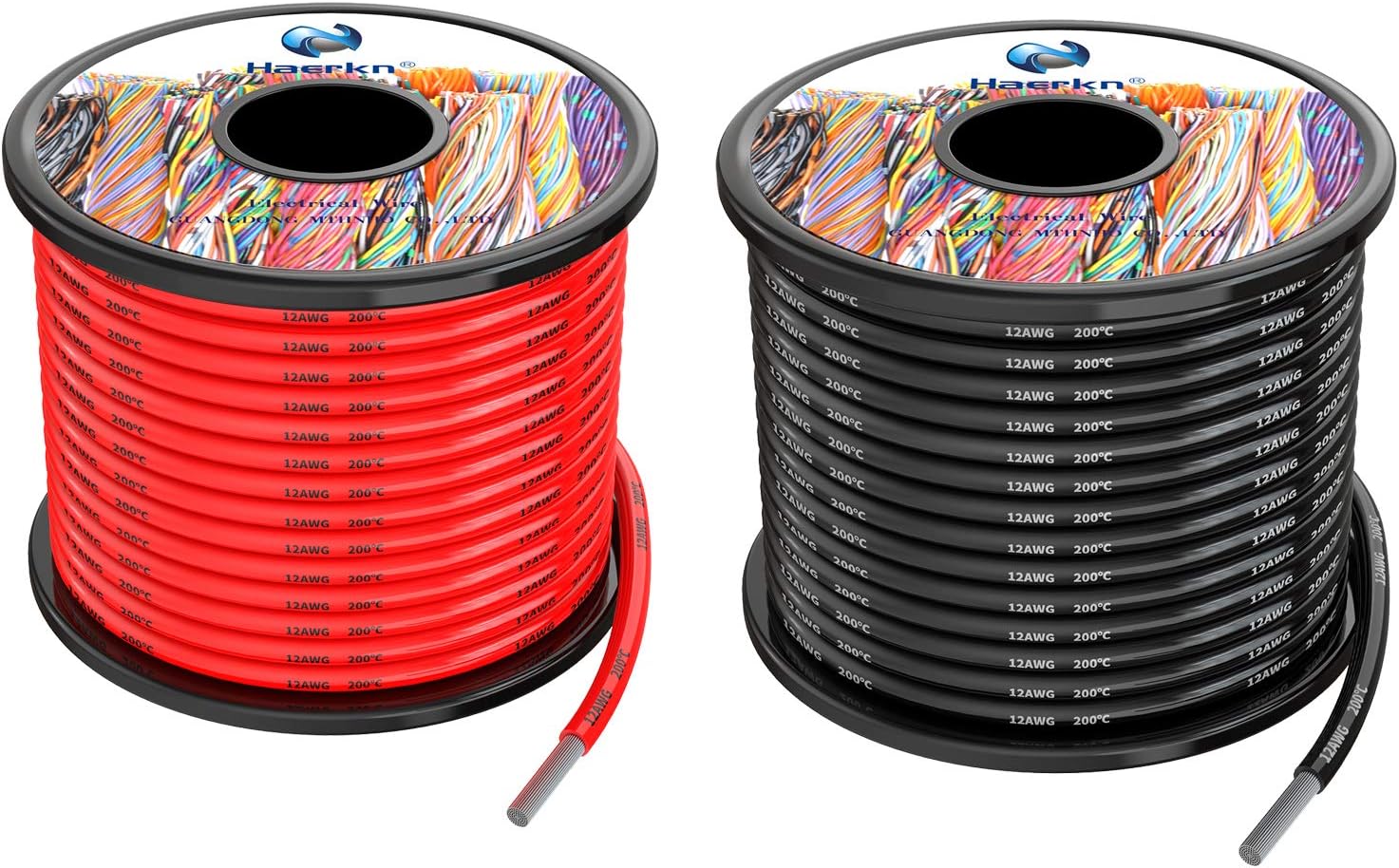 12 Gauge Wire Power Wire Red And Black 12 Awg 2 Conductor Wire 100ft  12v/24v Dc