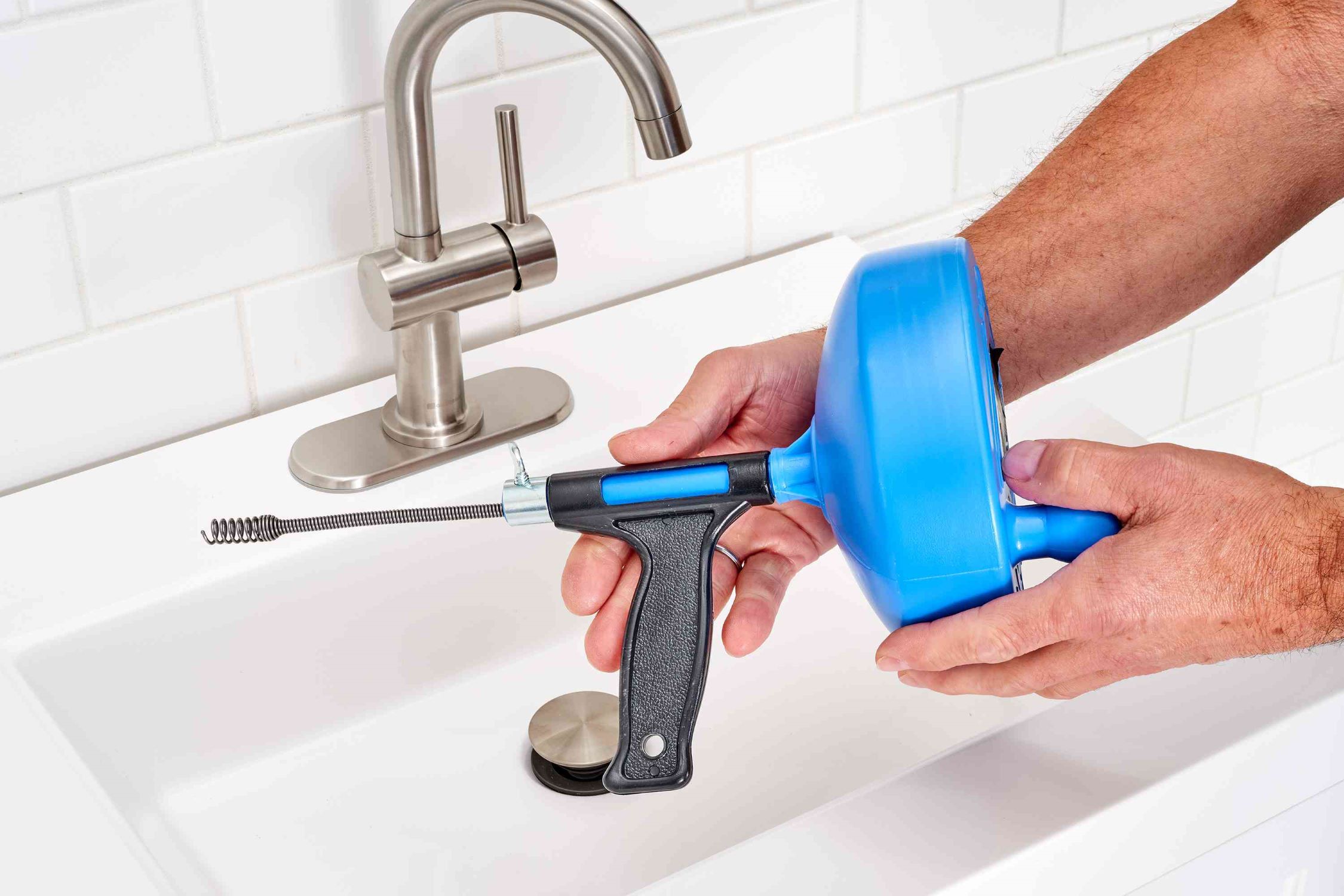 Forlivese Plumbing Snake Drain Auger, 25 Ft Flexible Sink Snake, Pipe  Snake, Drain Clog Remover for Bathroom Kitchen Sink, Shower Drain, Sewer  Tool