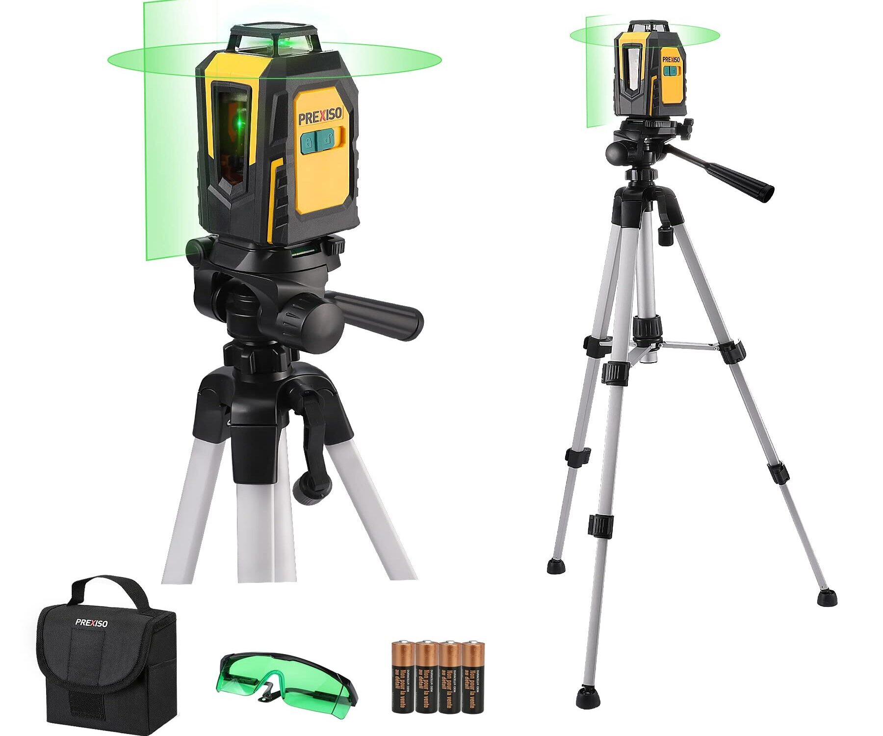 65 ft. Self Leveling 360 Degree Horizontal Cross Line Laser Level with  Mount and Carrying Pouch