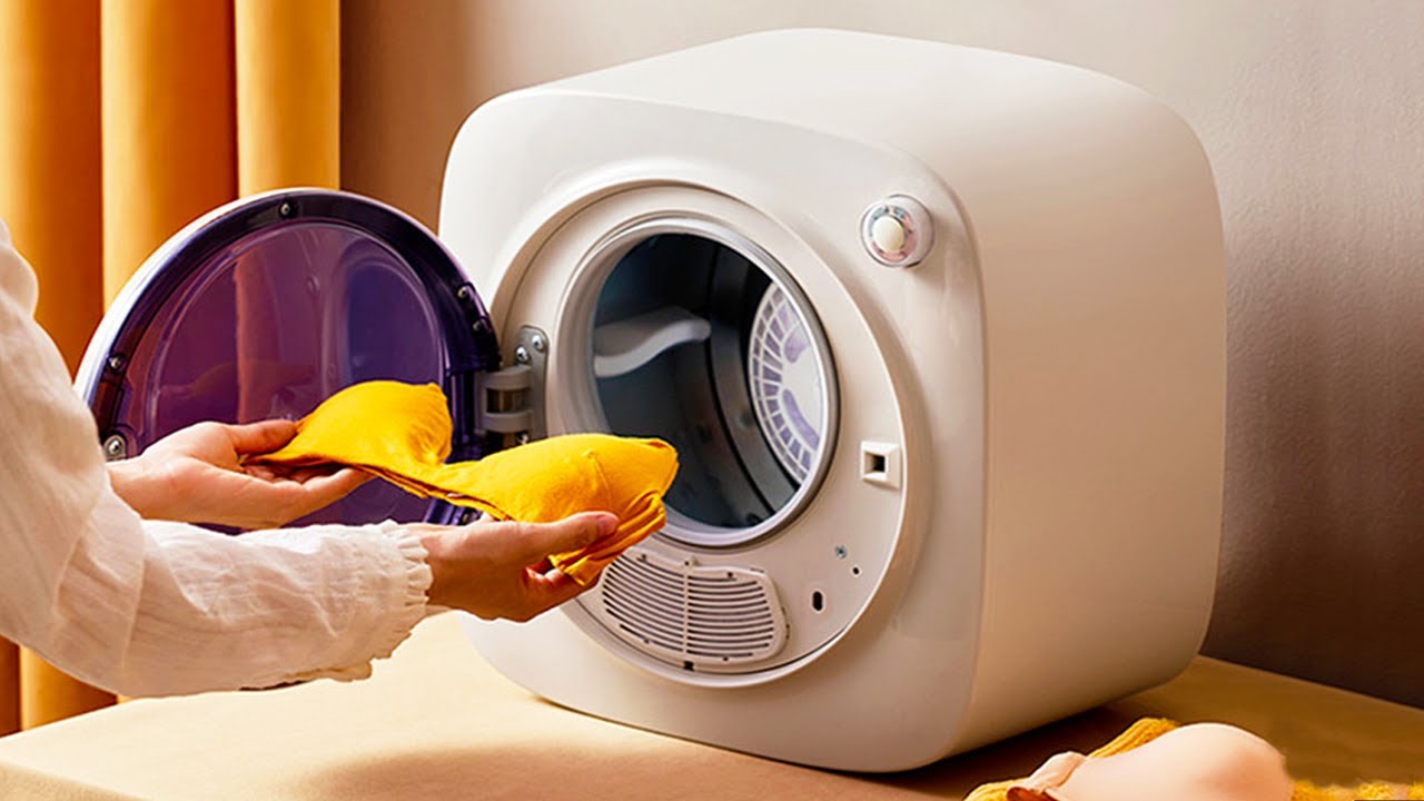 Foldable Mini Washing Machine - Portable Washer & Spin Dryer Combo, 3 Modes  - Pink 