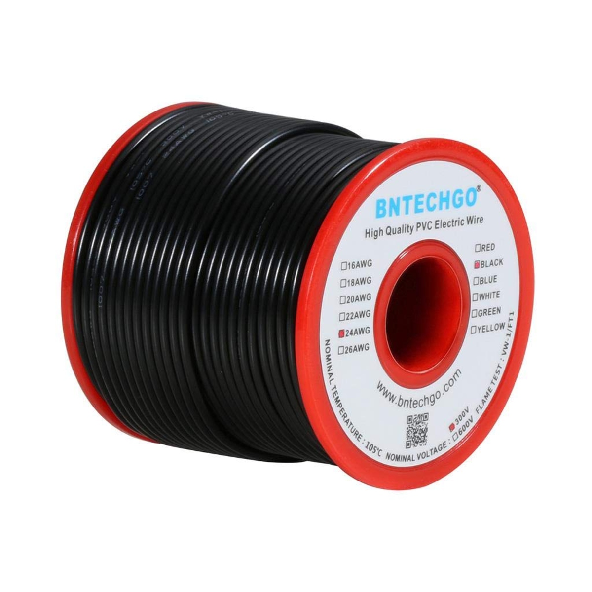 Hook-up Wire Spool Set - 22AWG Stranded-Core - 10 x 25ft
