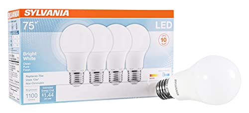 SYLVANIA LED Light Bulb - Efficient, Bright White - 4 Pack