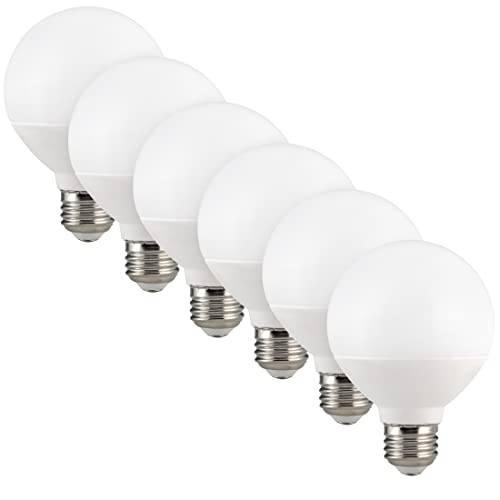 Maxxima G25 LED Light Bulb, 40W Equivalent, 450 Lumens (6 Pack)