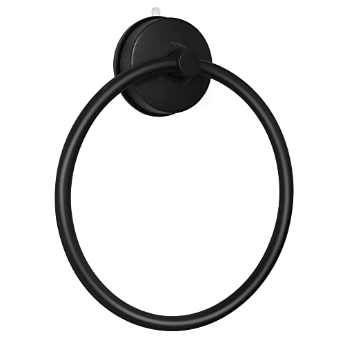 Black Suction Cup Towel Ring