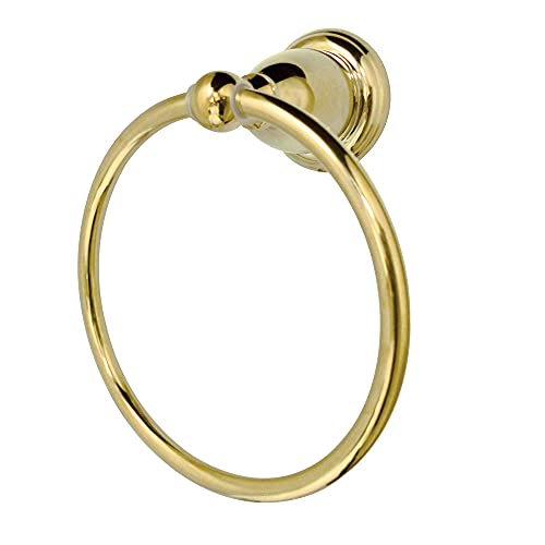 Heritage Towel Ring - Polished Brass