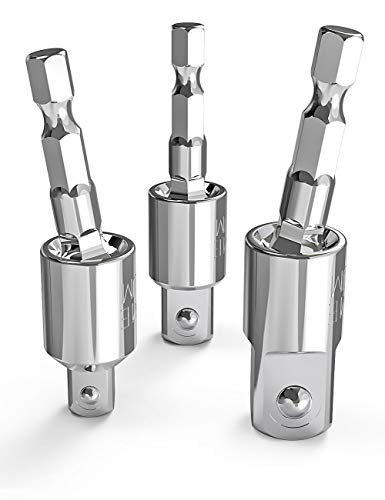 3-Piece Power Drill Sockets Adapter Sets