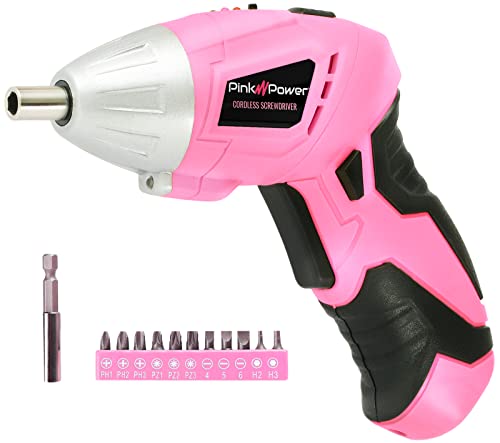 Pink Power Cordless Electric Screwdriver