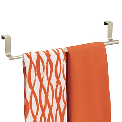 mDesign Adjustable Towel Bar Rack - Stylish and Versatile Storage Solution