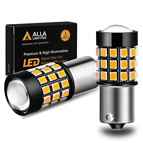 Alla Lighting Amber Yellow LED Bulbs for Turn Signal Blinker Light