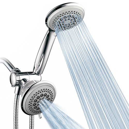 Luxury 36 Setting Showerhead and Hand-Shower Dual 3-Way-Combo