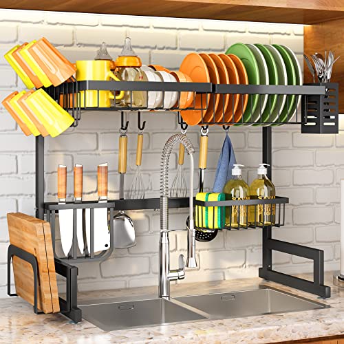 Adjustable Over The Sink Dish Drying Rack