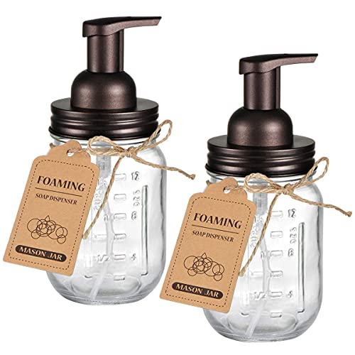 Bronze Mason Jar Foaming Soap Dispenser - 2 Pack