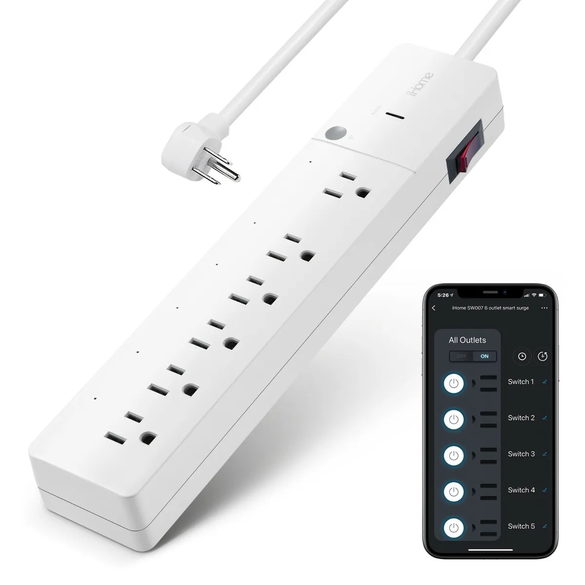 GHome Smart Plug Power Strip, WiFi Surge Protector Work with Alexa Google  Home, Smart Outlets with 3 USB 3 Charging Port, Multi-Plug Extender for  Home