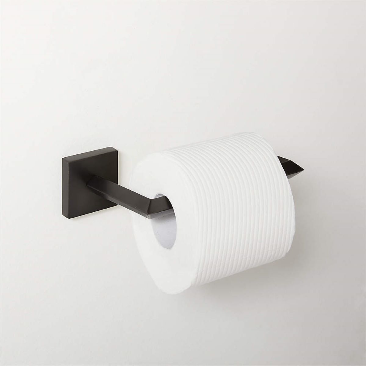 HITSLAM Matte Black Toilet Paper Holder Wall Mount Premium 304 Stainless  Steel Square Toilet Paper Roll Holder for Bathroom Rustproof