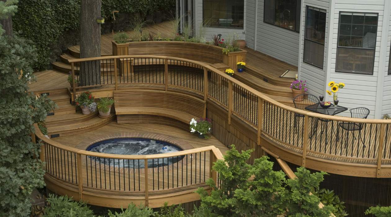 Deck Tour: Multilevel Deck With Eye-Catching Arbors