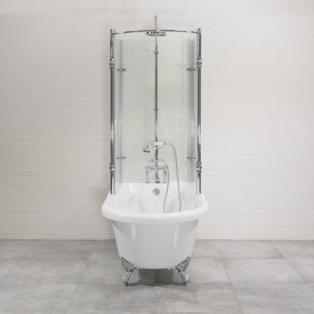 How Convert A Claw-Foot Tub Showerhead To A Standard