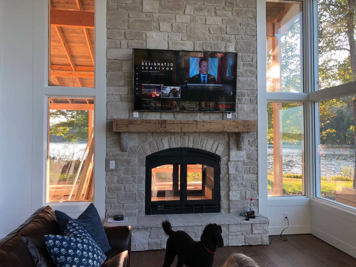 How High Should TV Be Above Fireplace