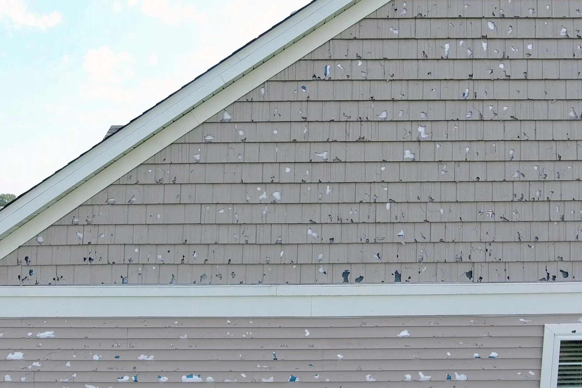 How Much Hail Damage To Replace Siding