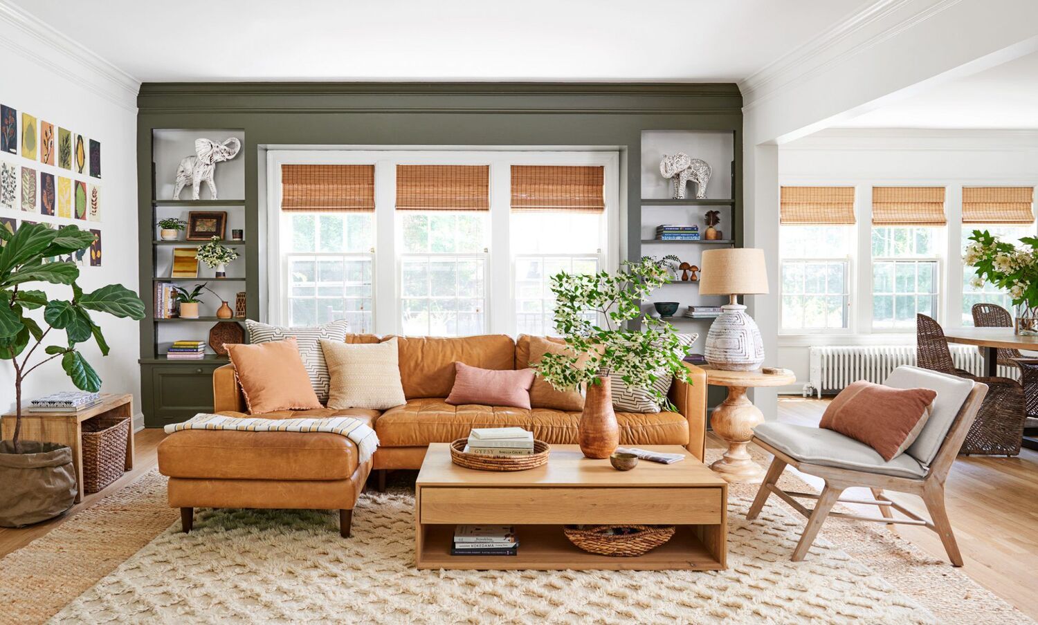 How To Add Color To A Brown Living Room