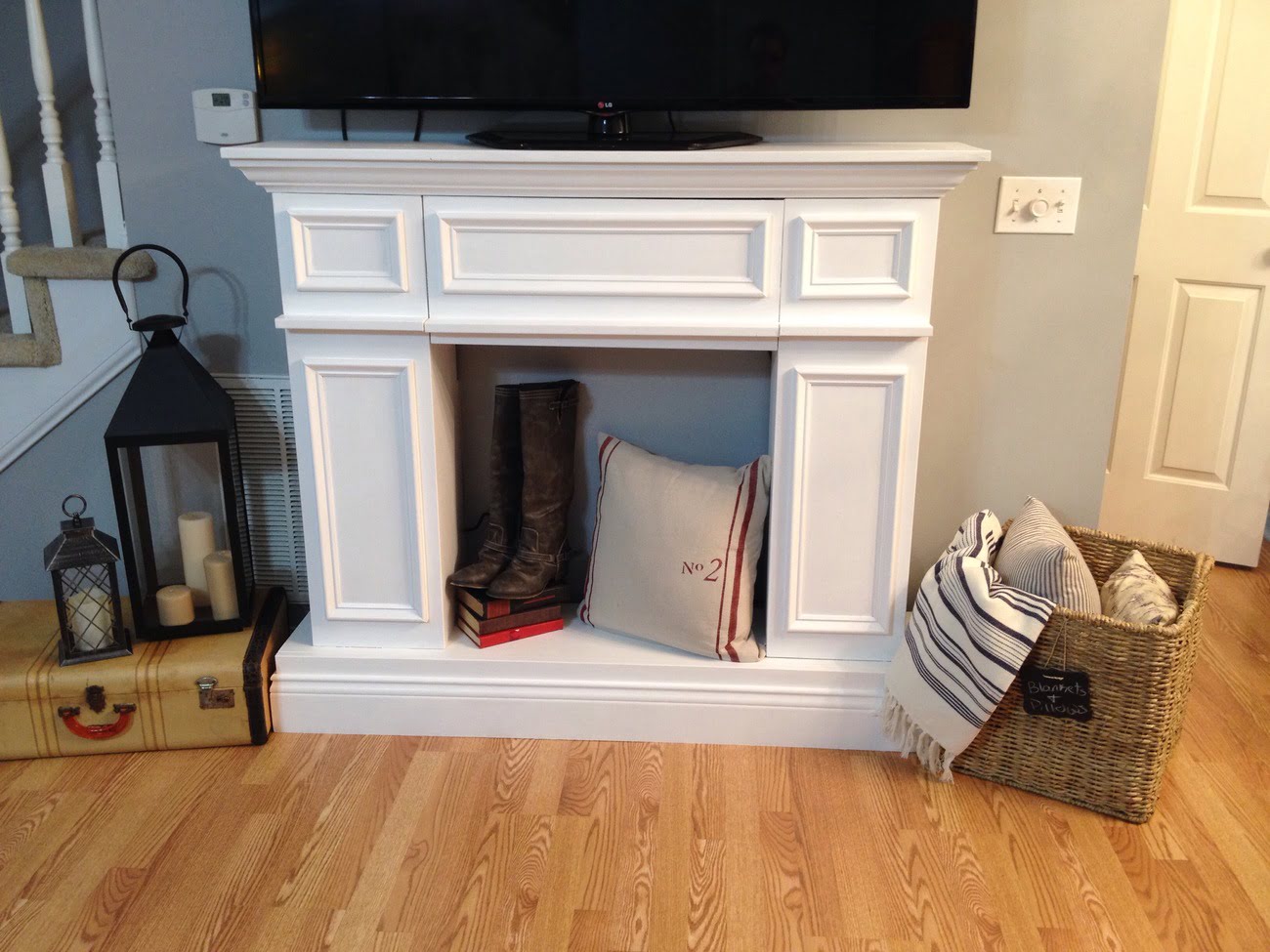 How To Build A Fake Fireplace