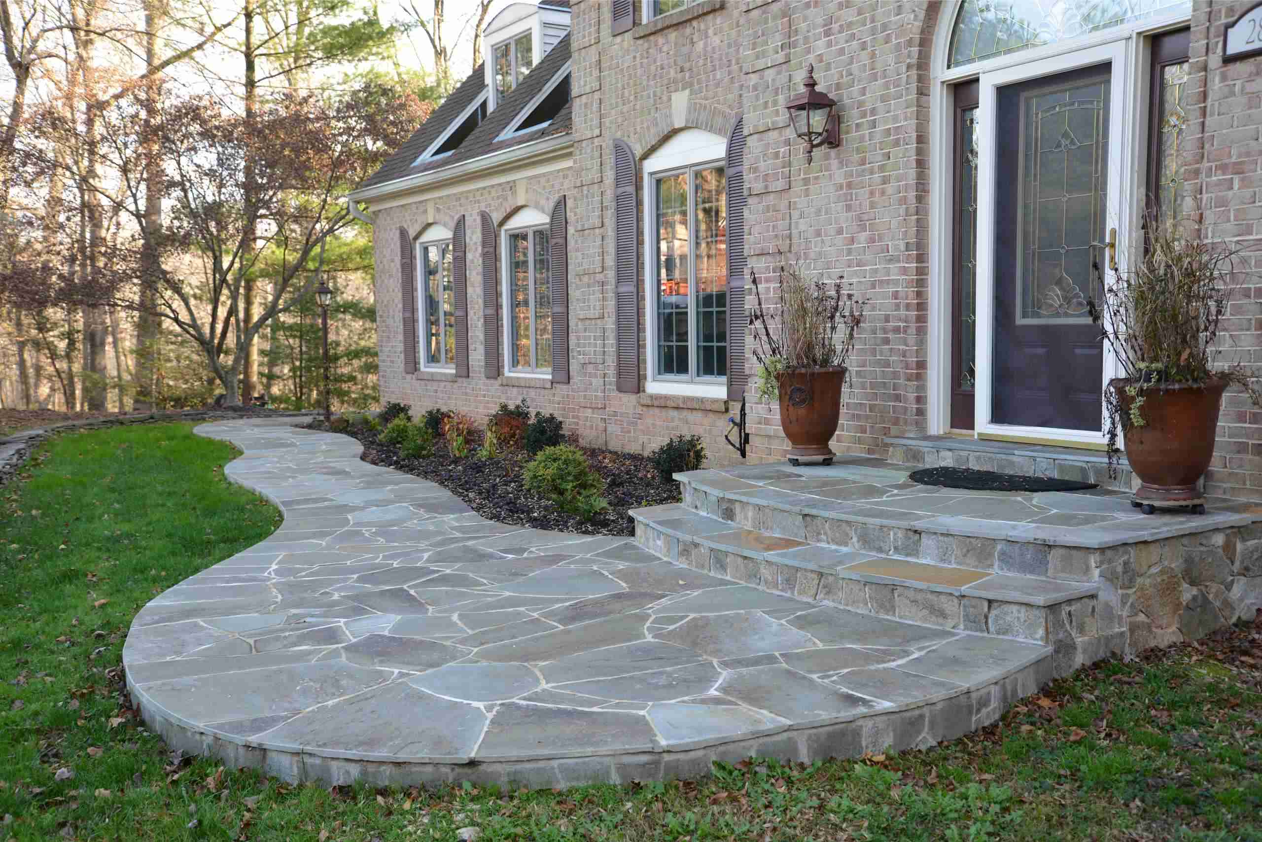 How To Build A Flagstone Walkway With Mortar
