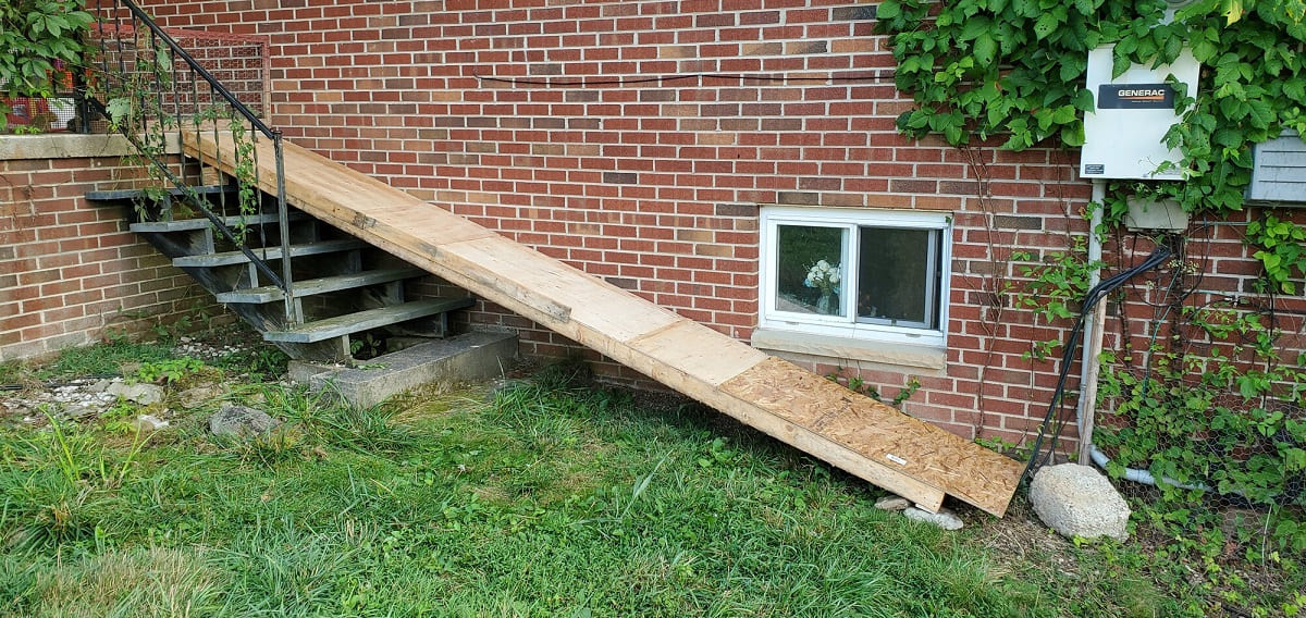 How To Build A Ramp Over Stairs