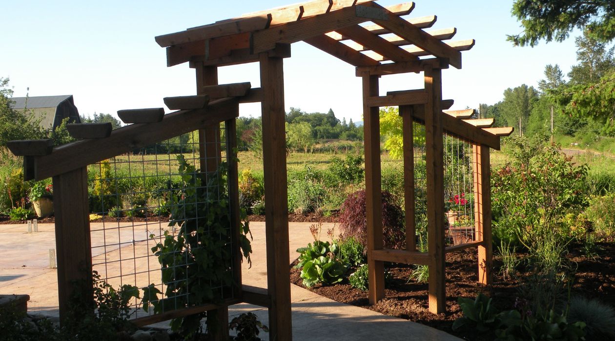 How To Build A Simple Entry Arbor For A Charming Front Yard