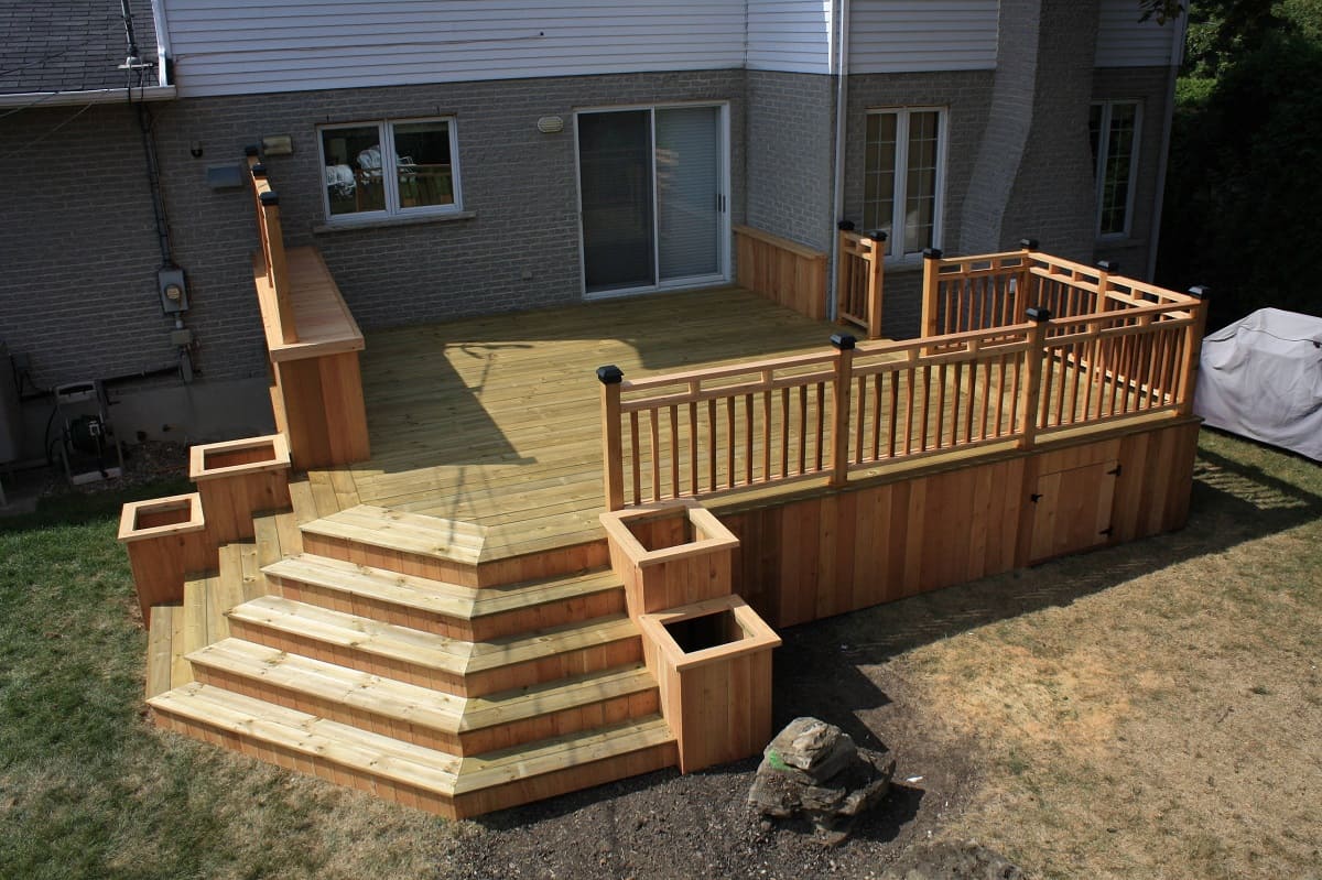 How To Build Corner Deck Stairs