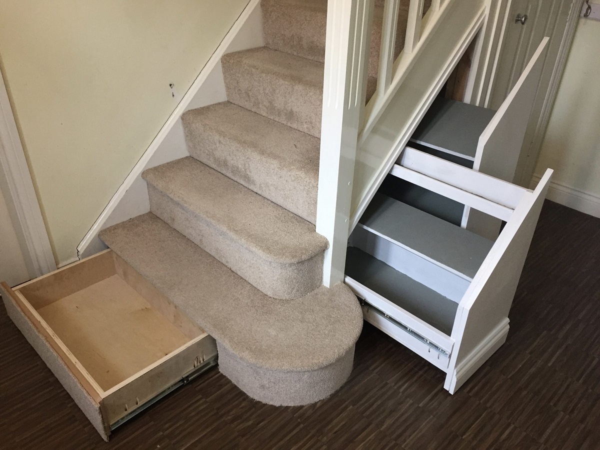 How To Build Drawers In Stairs