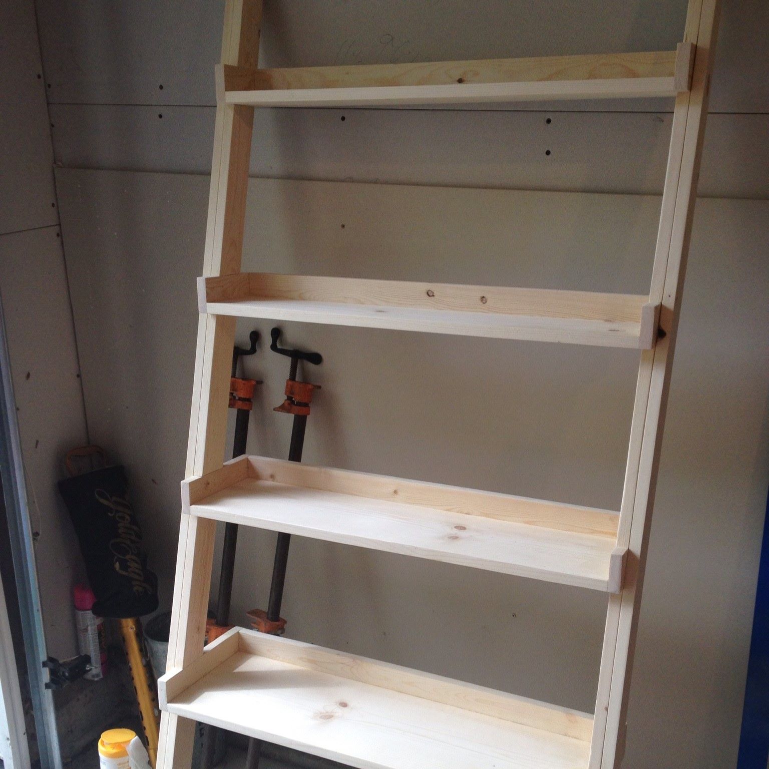 How To Build Ladder Shelf