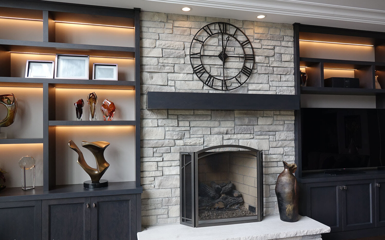 How To Cover A Brick Fireplace With Stone Veneer