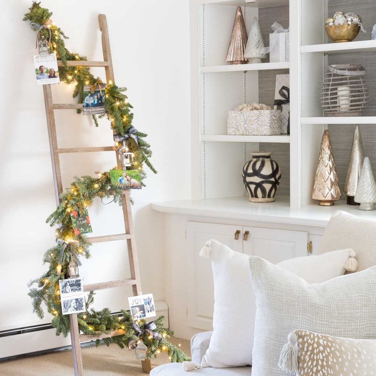 How To Decorate A Ladder For Christmas