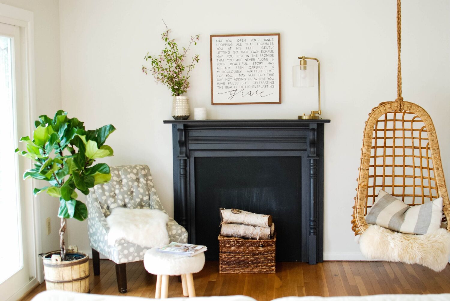 How To Decorate Empty Fireplace