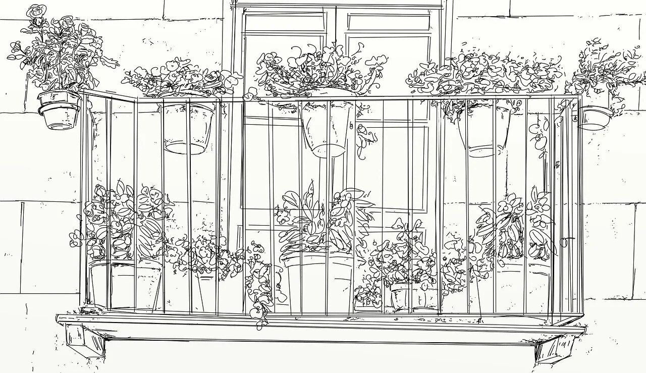 How To Draw A Balcony