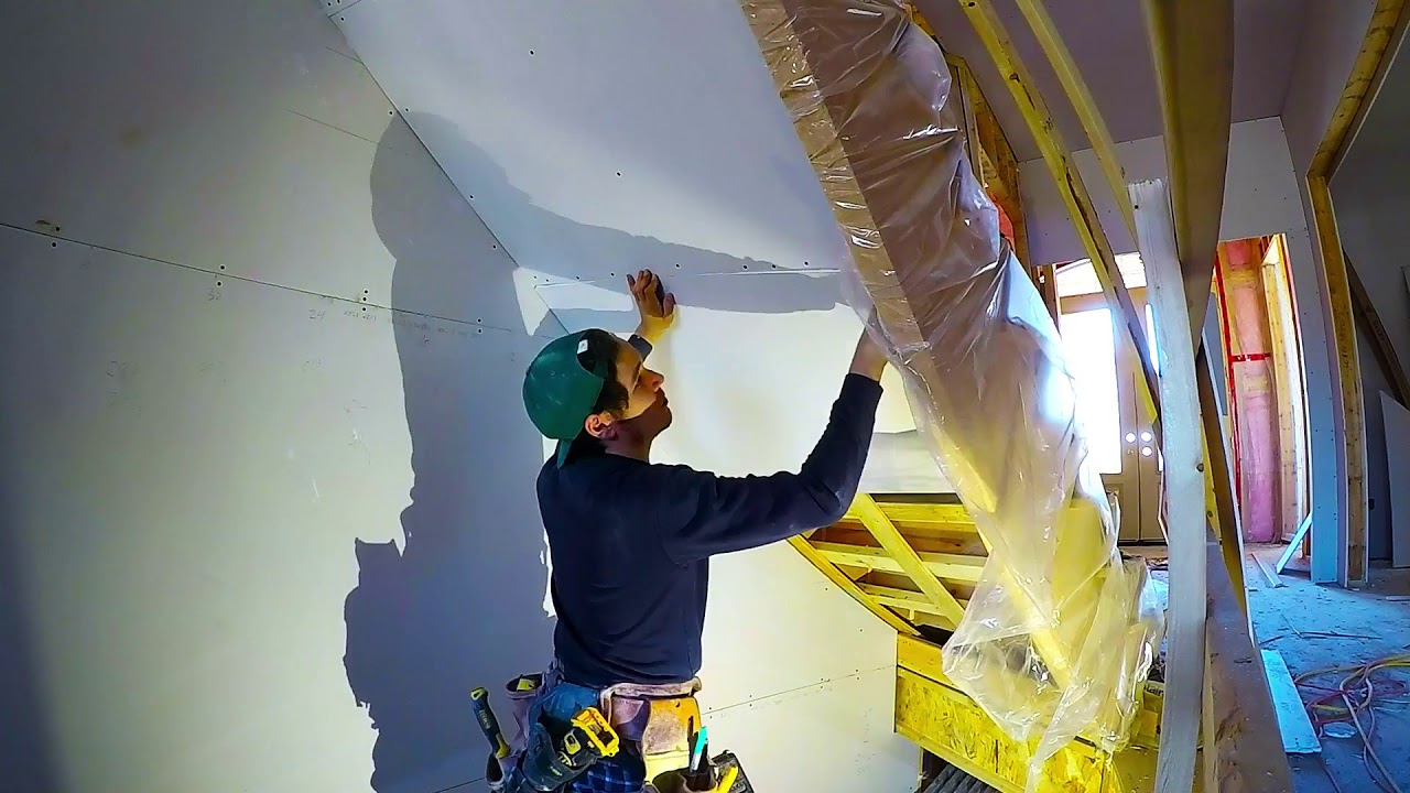 How To Drywall Under Stairs