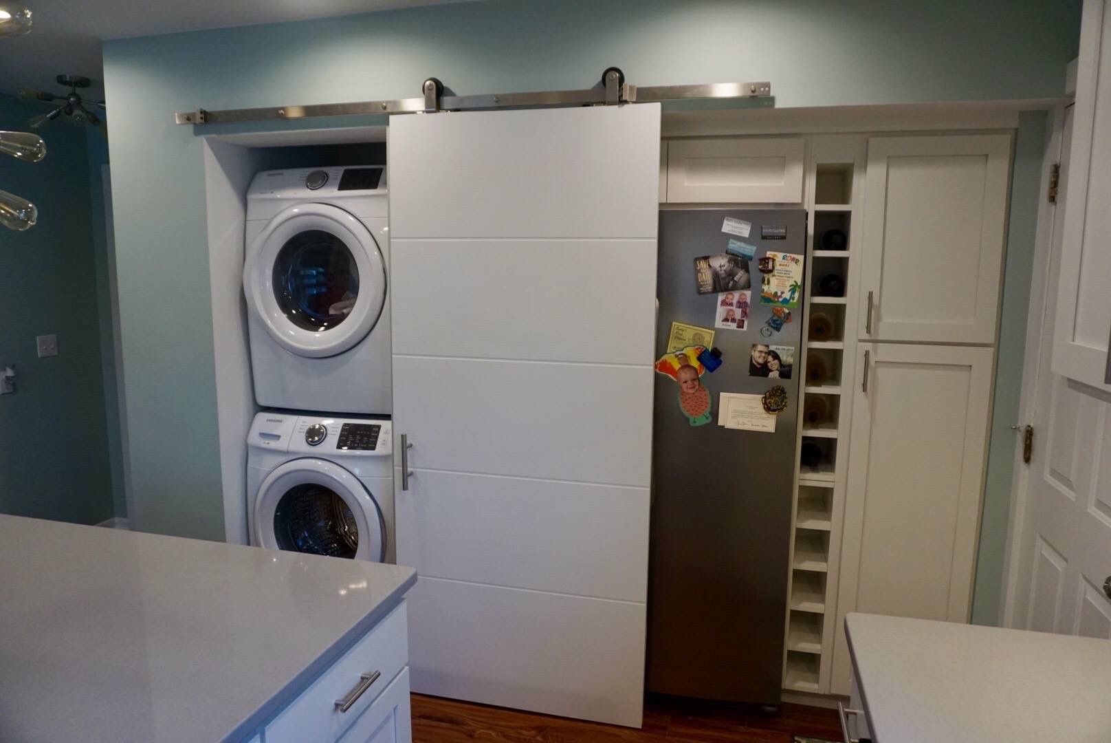 How To Hide A Stacked Washer Dryer