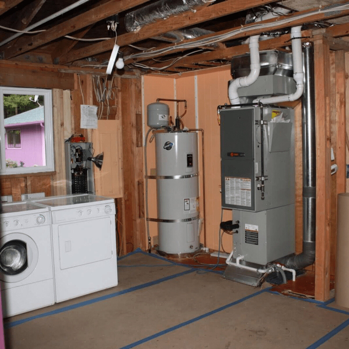 How To Hide Furnace In Laundry Room