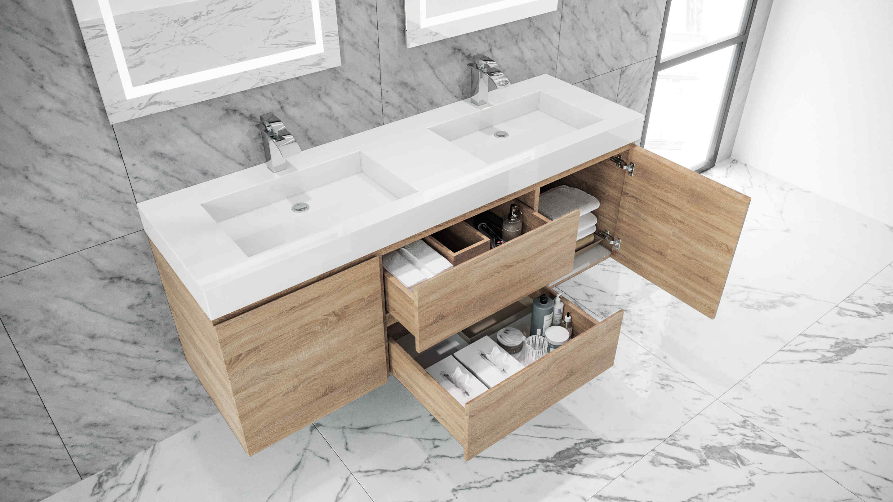 How To Install A Double Sink Vanity
